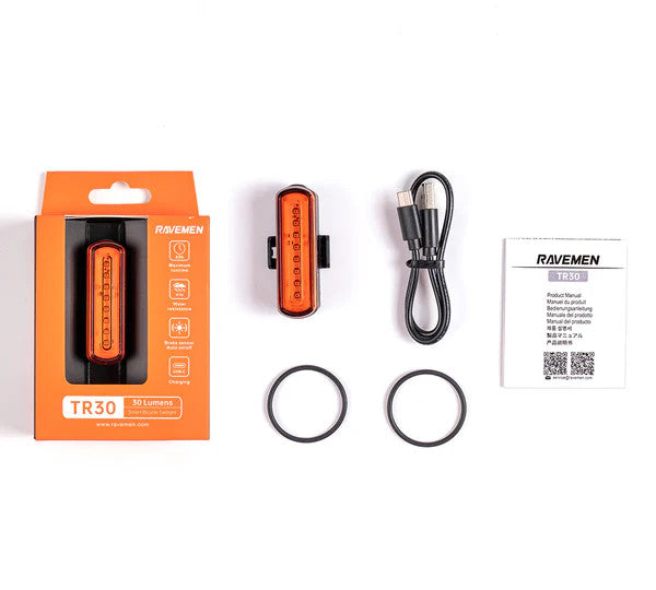 Ravemen K450 Front + Tr30 Rear Light Set [sz:450/30 Lumen]