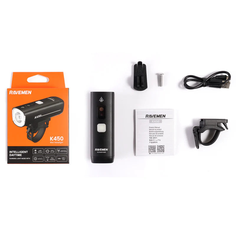 Ravemen K450 Front + Tr30 Rear Light Set [sz:450/30 Lumen]