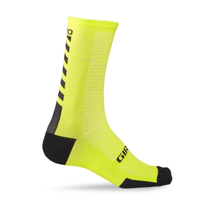 Giro Sock Hrc Merino Lime/black [sz:sm]