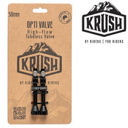 Krush Tubeless Opti-valve [sz:50mm Col:black]