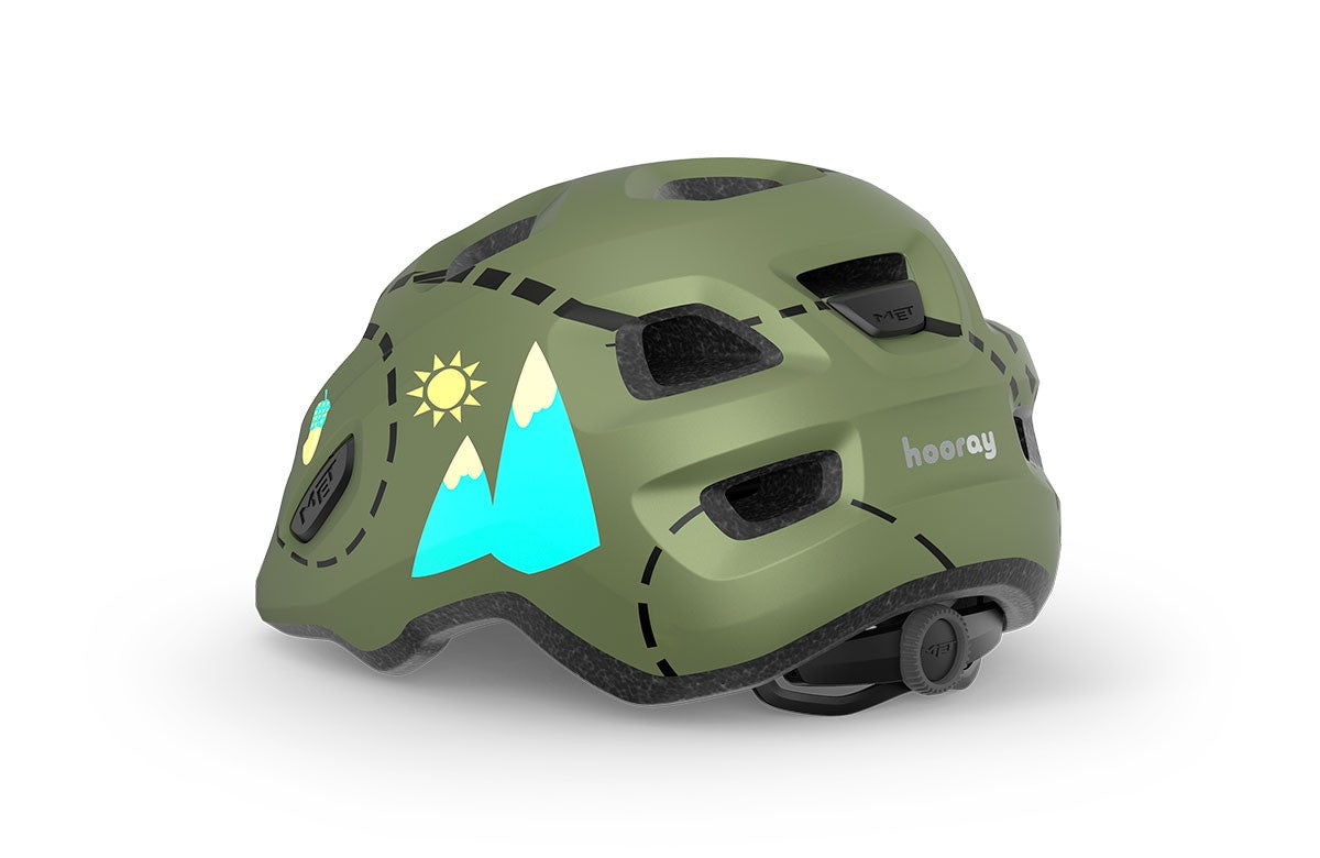 Met Hooray Kids Helmet [sz:xs Col:green Forest]