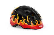Met Hooray Kids Helmet [sz:sm Col:black Flames]