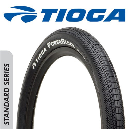 Tioga Powerblock 24 X 1.75 Wire Bead Tyre [sz:24 Width:1.75]