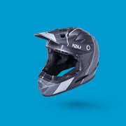 Kali Zoka Youth Ff Helmet [sz:yl Col:stripe Matt Black/grey]