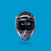 Kali Zoka Youth Ff Helmet [sz:yl Col:stripe Matt Black/grey]