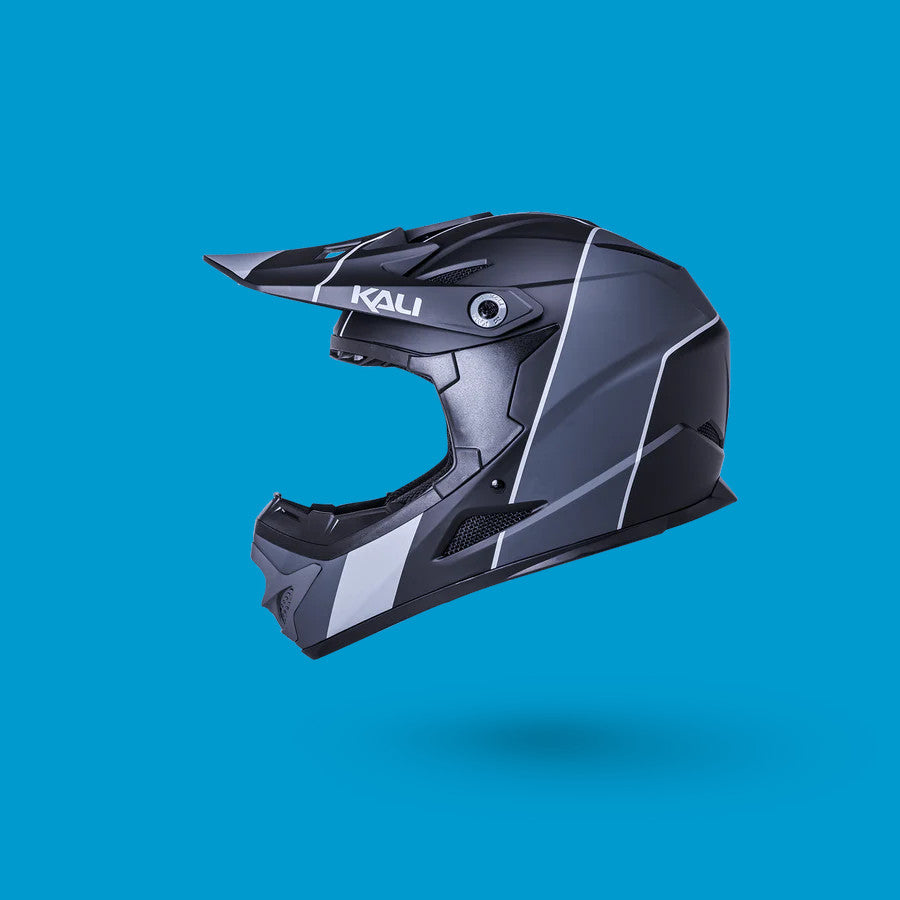 Kali Zoka Full Face Helmet [sz:sm Col:stripe Matt Black/grey]