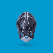 Kali Zoka Full Face Helmet [sz:sm Col:stripe Matt Black/grey]