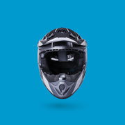 Kali Zoka Full Face Helmet [sz:lg Col:stripe Matt Black/grey]