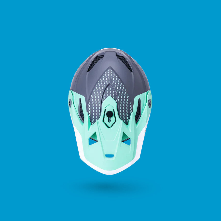 Kali Zoka Youth Ff Helmet [sz:yl Col:dash Mat Seafoam/grey]