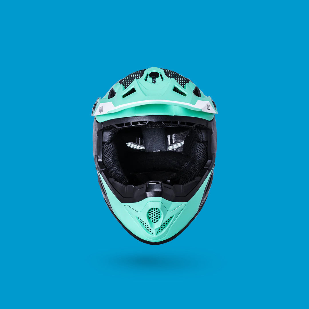 Kali Zoka Youth Ff Helmet [sz:yl Col:dash Mat Seafoam/grey]