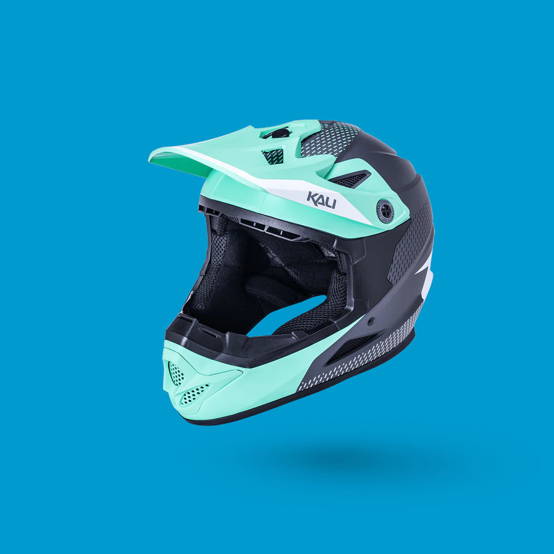 Kali Zoka Youth Ff Helmet [sz:yl Col:dash Mat Seafoam/grey]