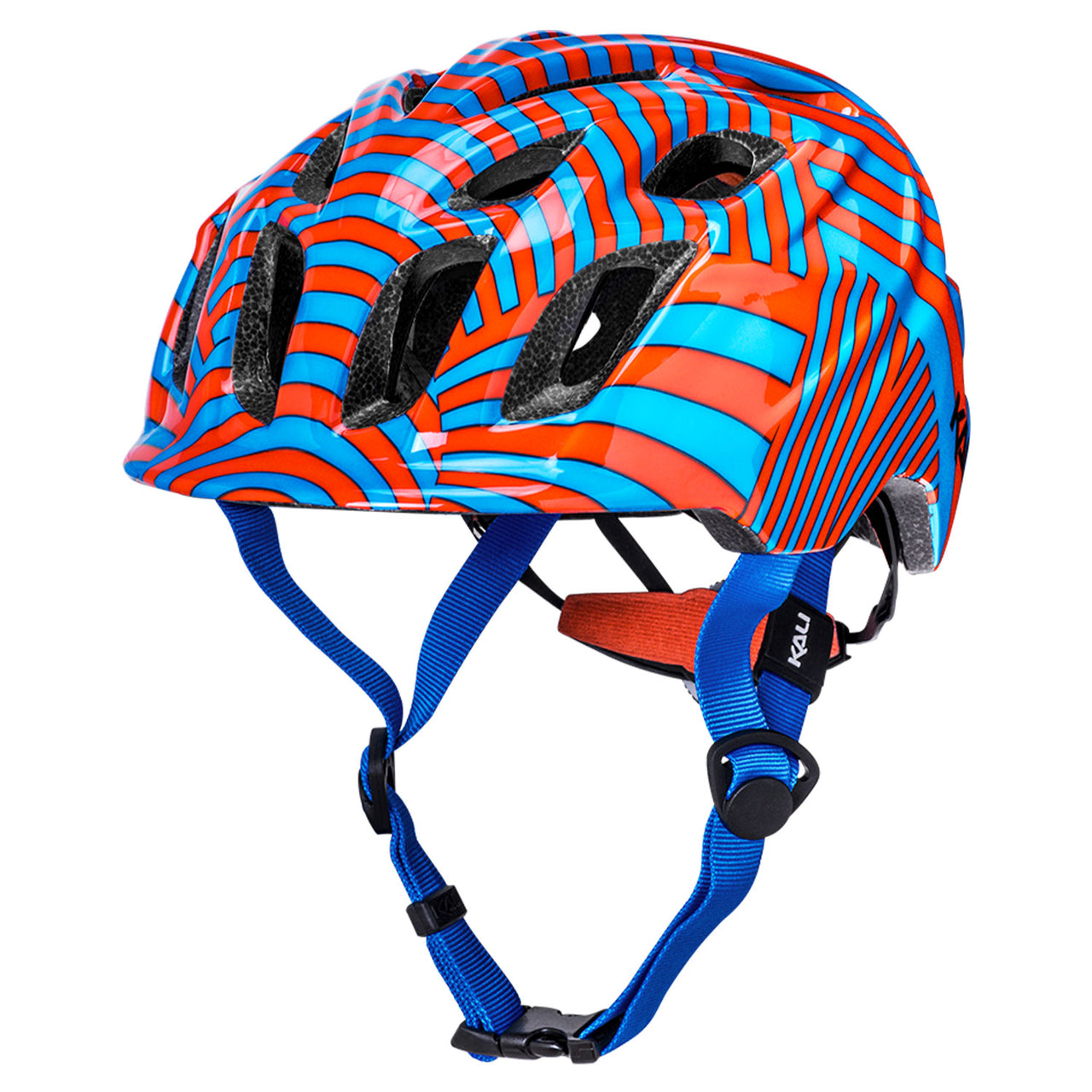 Kali Child Chakra Lighted Helmet [sz:child Sm Col:highwire Tangerine/blue]