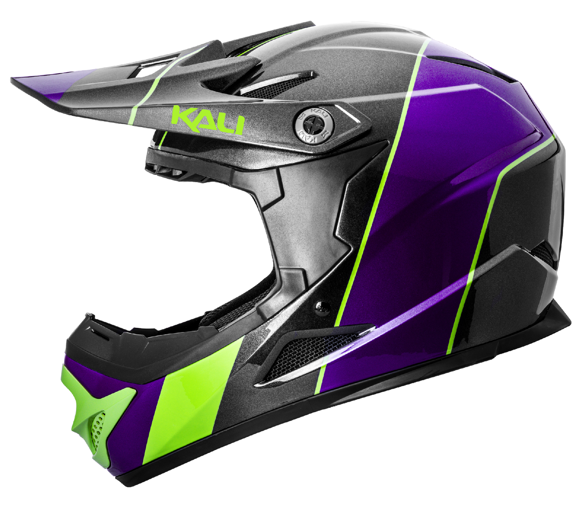 Kali Youth Zoka Fullface Helmet [sz:yth Md Col:stripe Crawler]