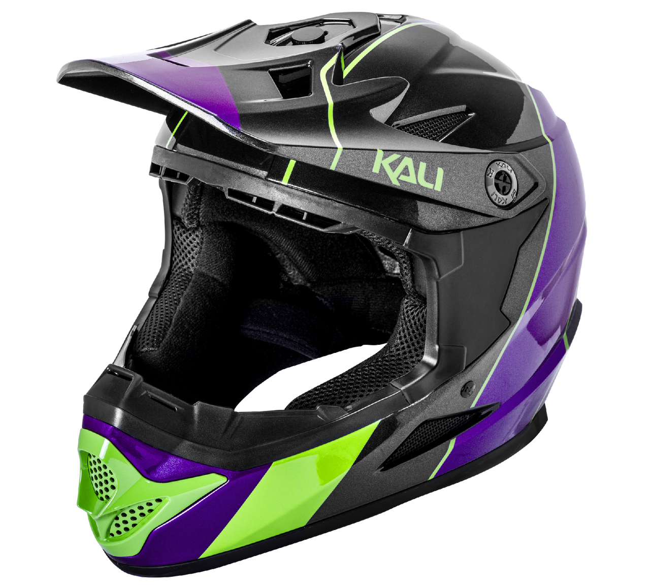 Kali Youth Zoka Fullface Helmet [sz:yth Lg Col:stripe Crawler]