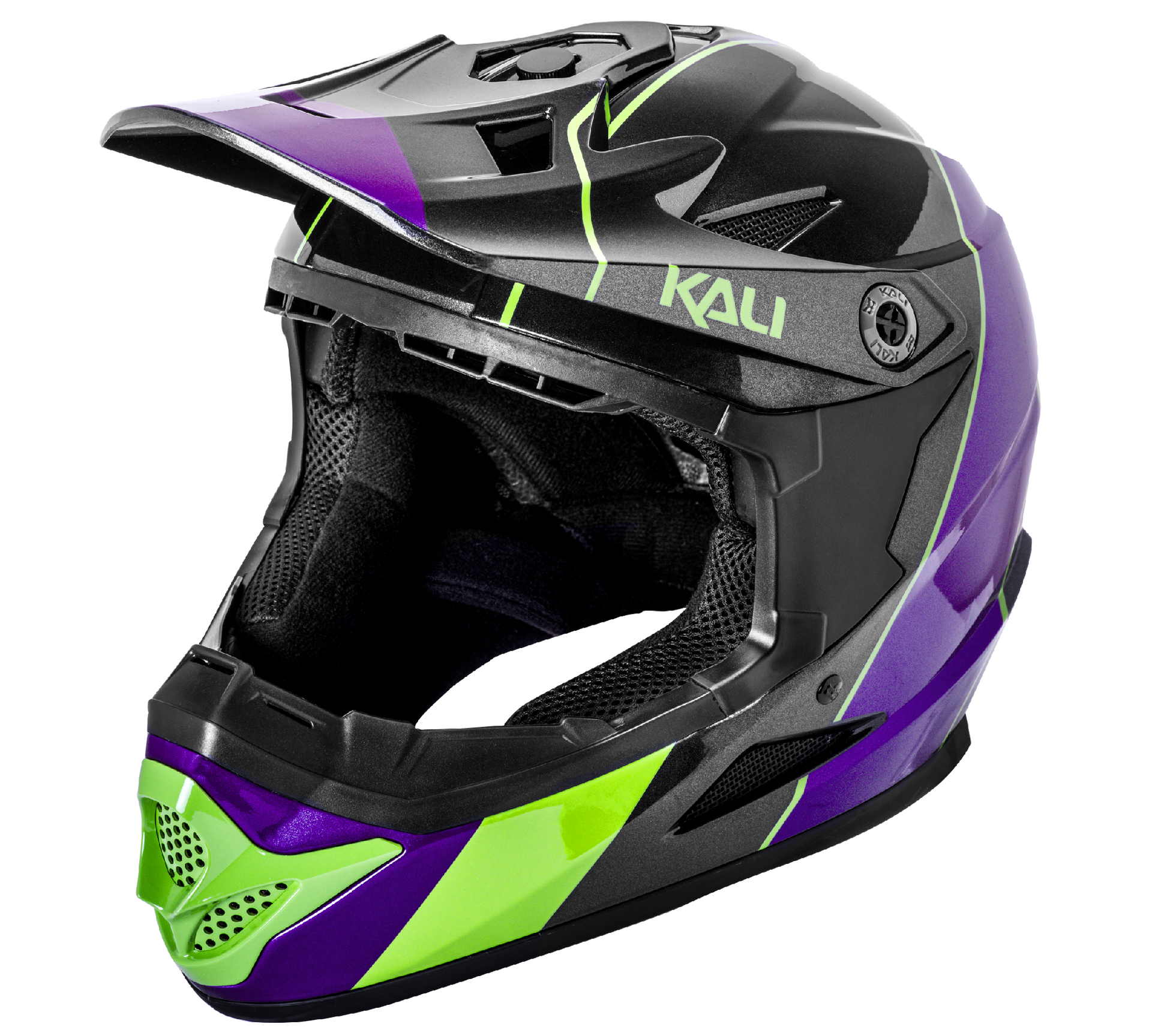 Kali Youth Zoka Fullface Helmet [sz:yth Lg Col:stripe Crawler]