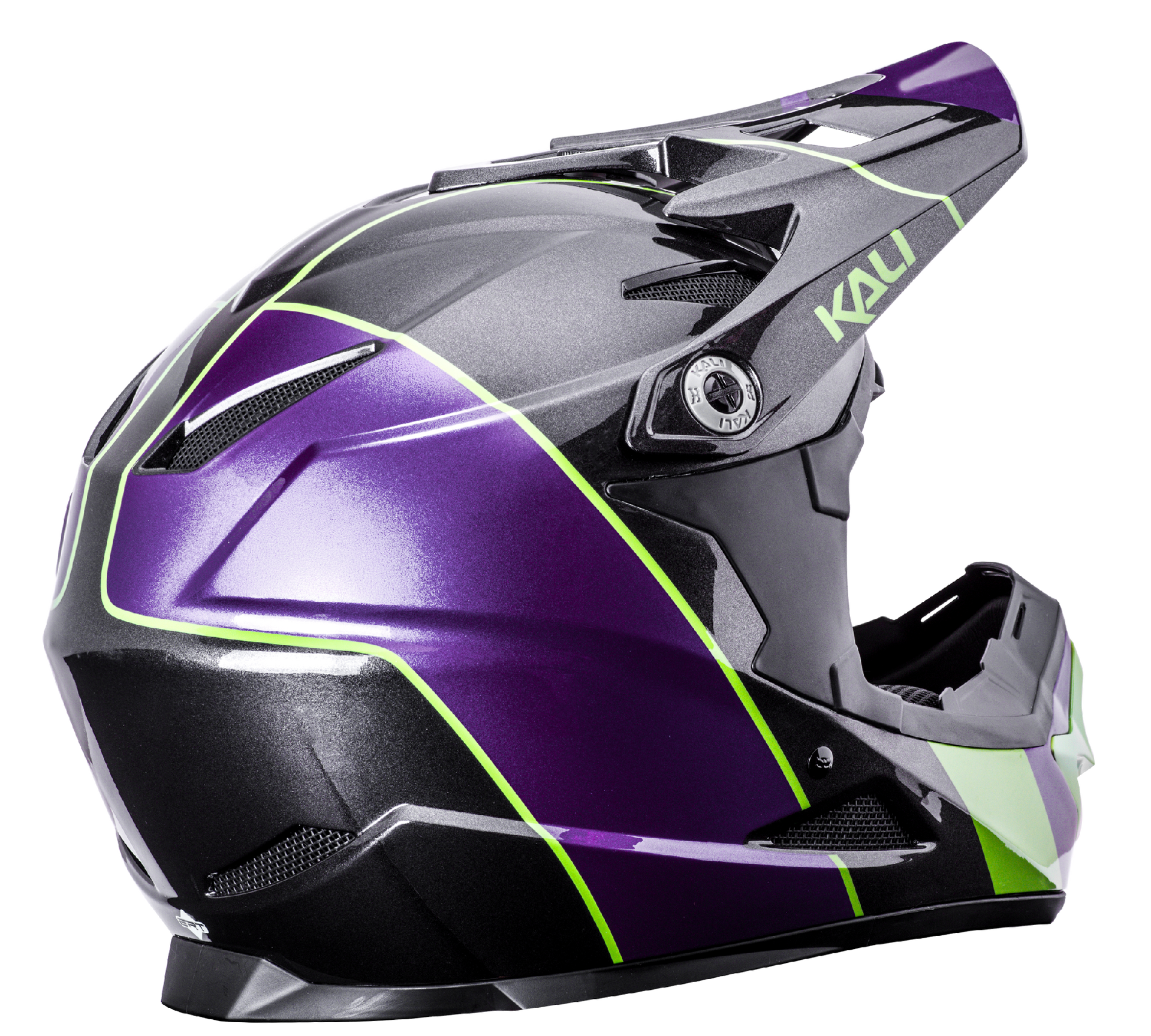 Kali Youth Zoka Fullface Helmet [sz:yth Lg Col:stripe Crawler]