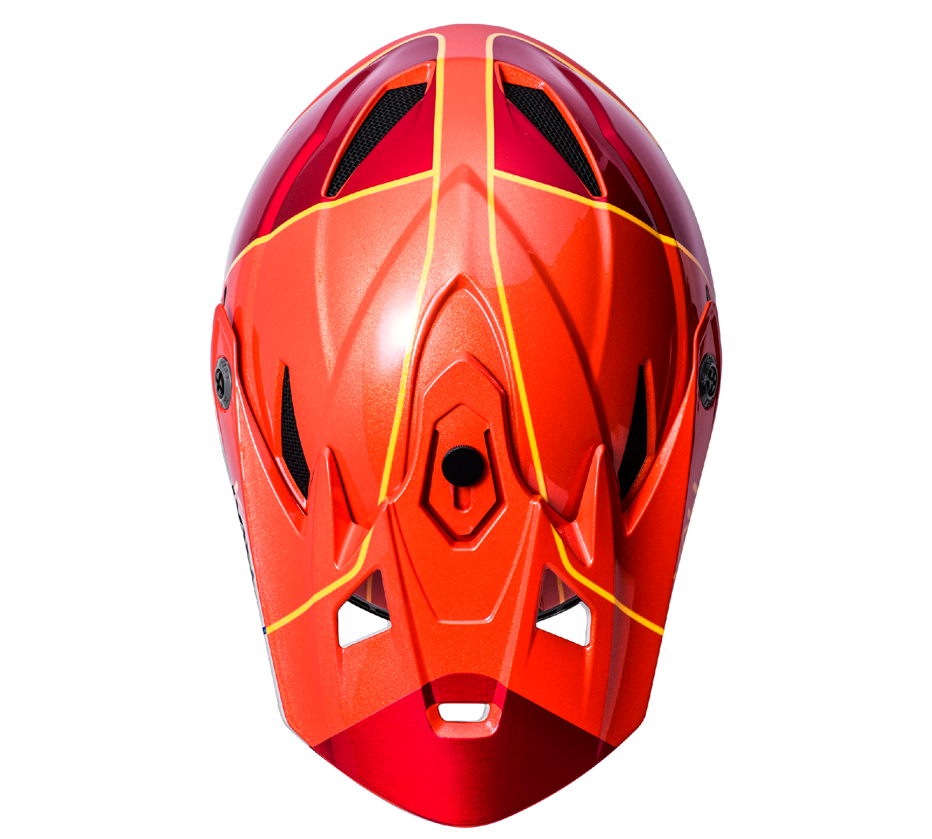 Kali Youth Zoka Fullface Helmet [sz:yth Lg Col:stripe Flare]