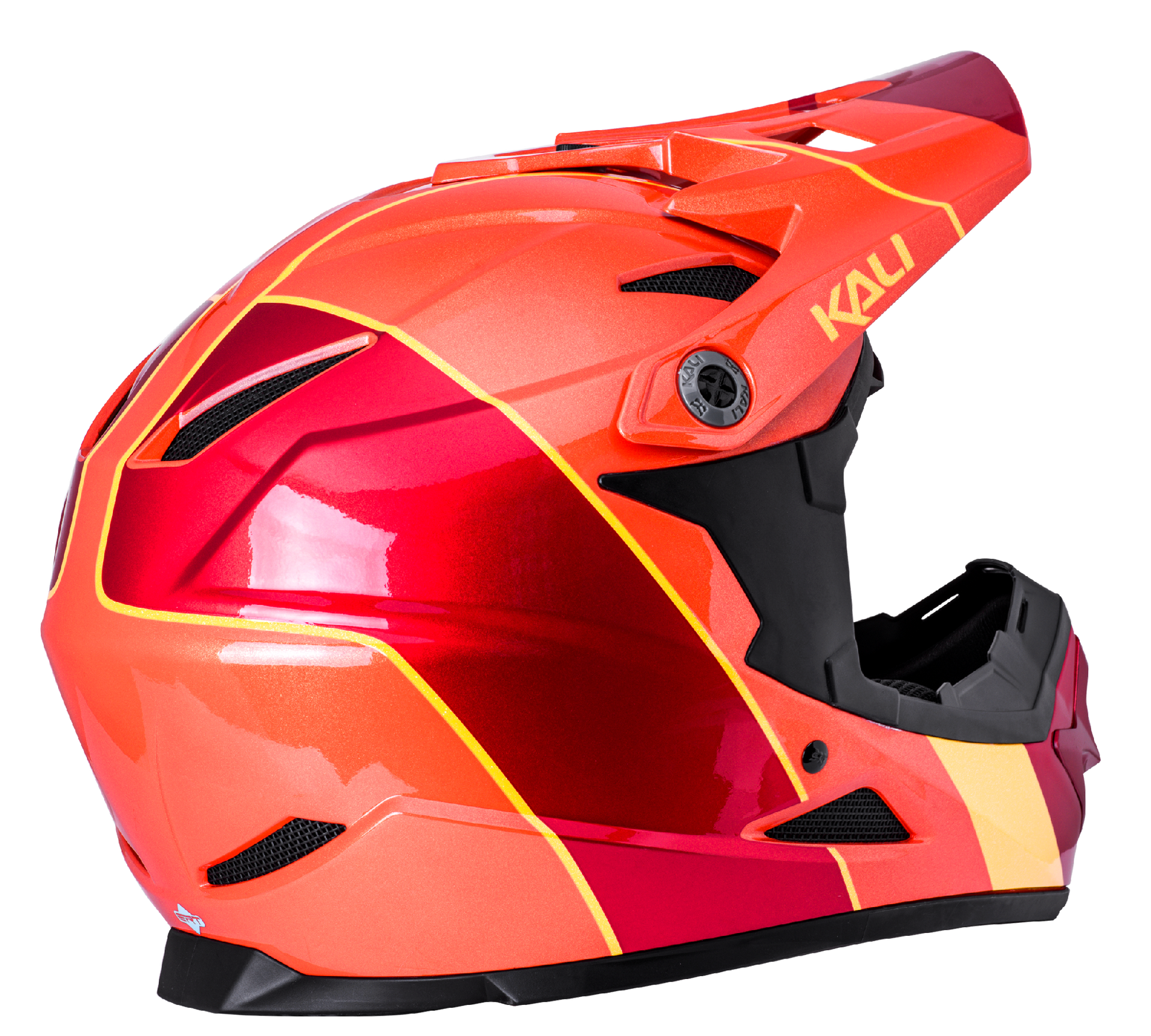Kali Youth Zoka Fullface Helmet [sz:yth Lg Col:stripe Flare]