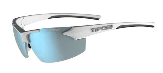Tifosi Track Glasses White/black Smoke Bright Blue Lens