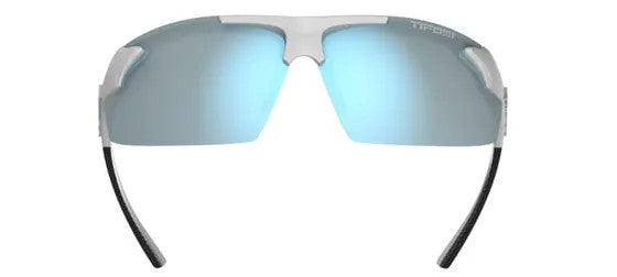 Tifosi Track Glasses White/black Smoke Bright Blue Lens