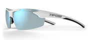 Tifosi Track Glasses White/black Smoke Bright Blue Lens