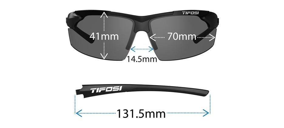 Tifosi Track Sunglasses Gloss Black