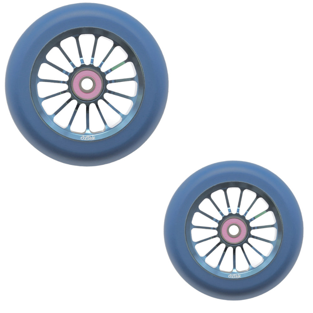 Aztek Architect Scooter Wheels Pair Neptune Blue110mm [sz:110mm]