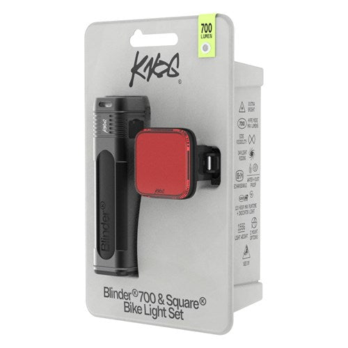 Knog Blinder 700 & Square 100 Light Set [sz:700/100 Lumen]