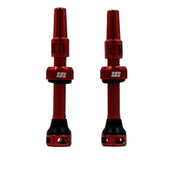 Jetblack Tubeless Valves Pair [sz:44mm Col:red]