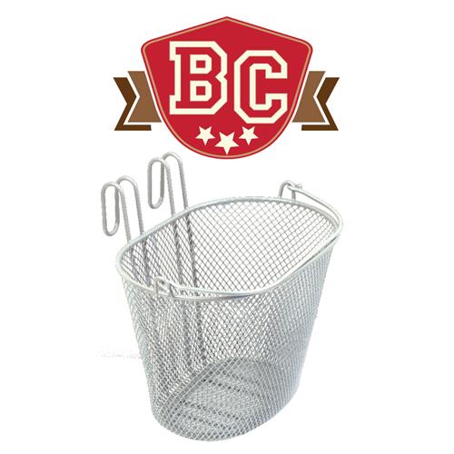 Bc Front Basket Wire With Handle Small White