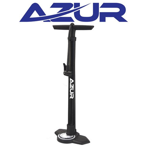 Azur Mistral Floor Pump Dual Head Black