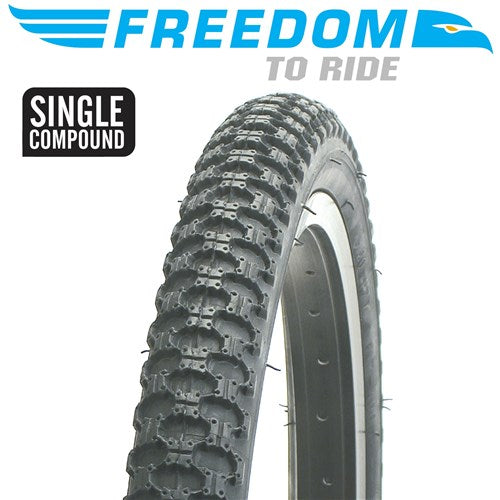 Freedom Mx3 Wire Bead Tyre Black [sz:16 Width:2.125]