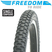 Freedom Mx3 Tyre Black [sz:16 Width:1.75 Type:wire Bead]