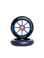Grit 6 Spoke 110mm Blue/black Wheels (pair) [sz:110mm]