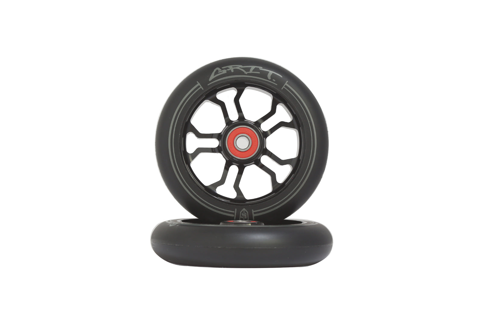 Grit 10r Scooter Wheels Pair Black Core/black 110mm [sz:110mm]