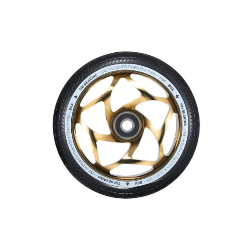 Envy Delux Scooter Wheel 120mm X 30mm Gold/black (single Wheel) [sz:120mm]