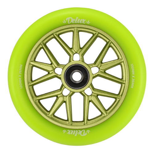 Envy Delux Scooter Wheel Green/green (single) [sz:120mm]