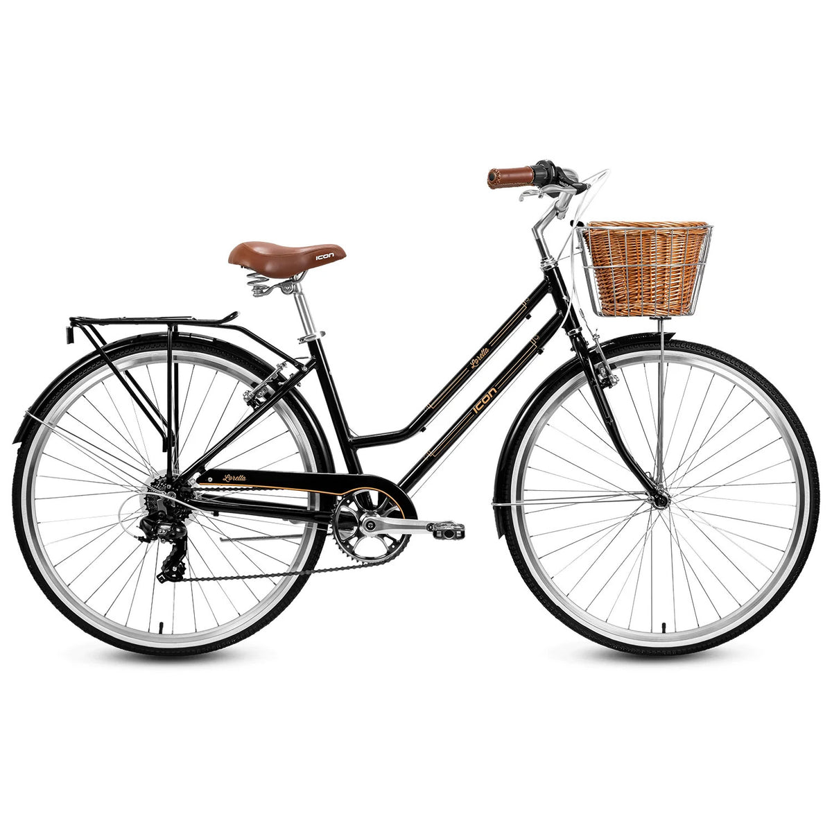 Icon Loretta Retro 7sp  Alloy 2027 [sz:sm Col:black]