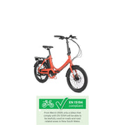 Pedal Derby Folding Ebike 2026 [col:gloss Metallic Red]
