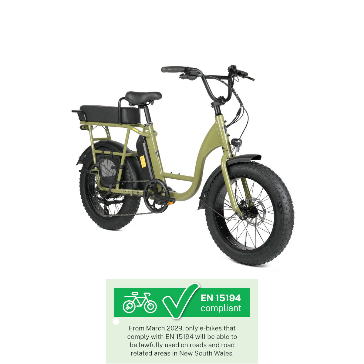 Pedal Brewer 250watt (560 Battery) 2025 [col:matte Green]