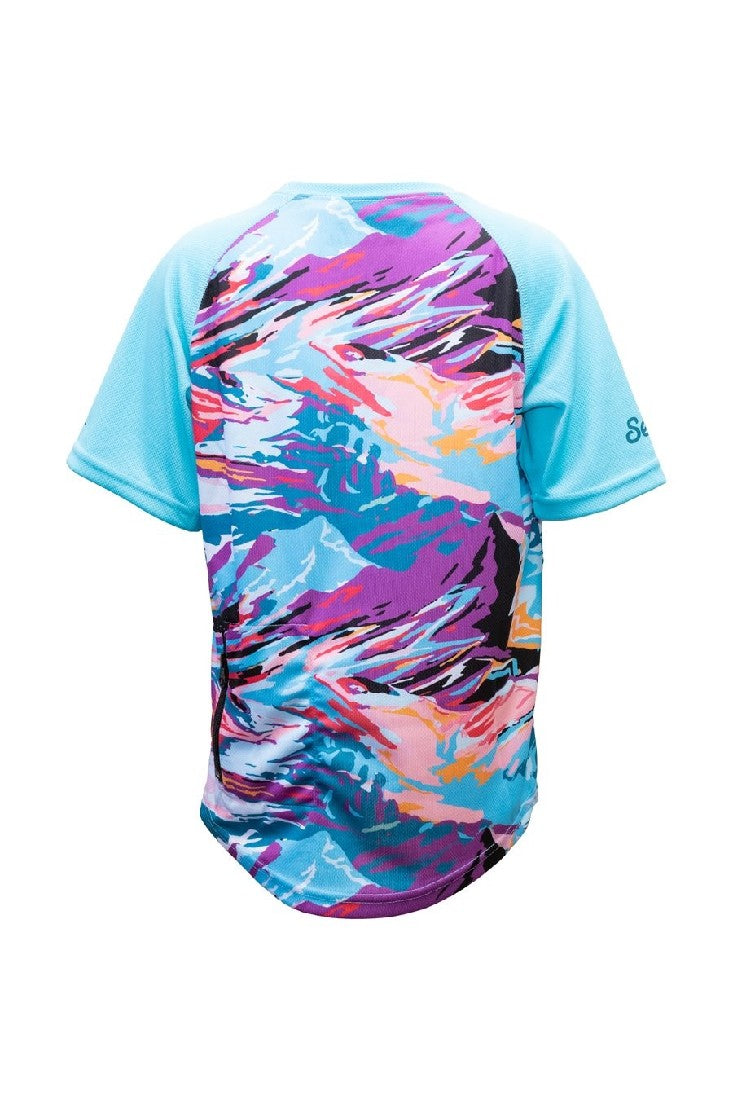SENDY GEAR SEND IT KIDS SHORT SLEEVE MTB JERSEY WILD MOUNTAIN YOUTH SMALL
